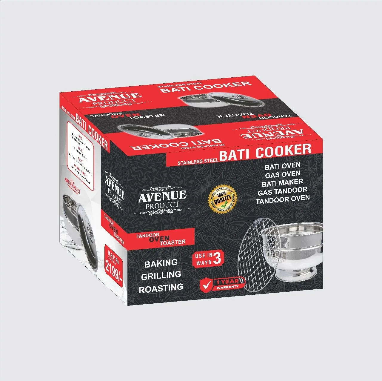 Stainless Steel Bati Oven / Tandoor (Avenue)