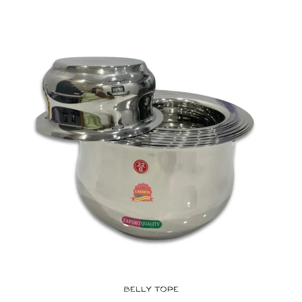 Stainless Steel Tope (Bhagona) 22G Belly Bottom