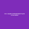 5 In 1 Squre Compartment Plate