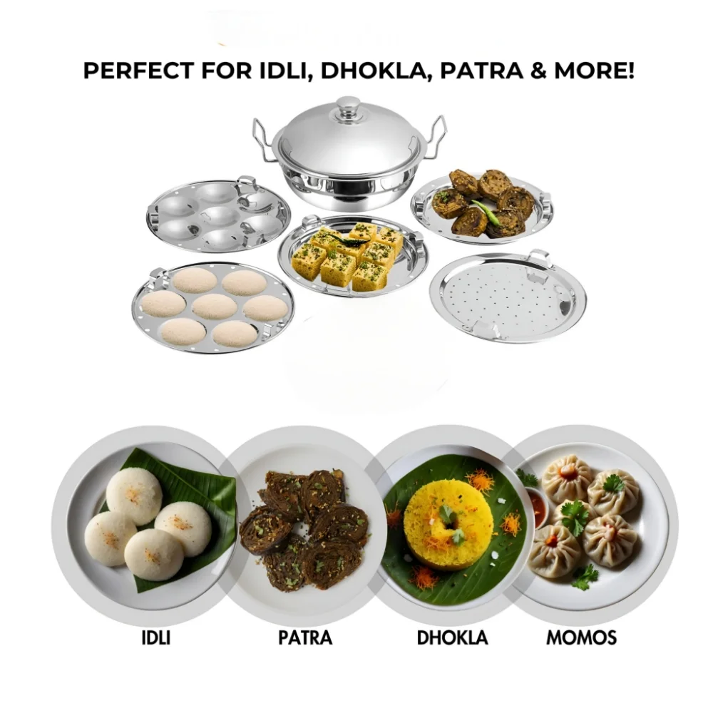 Lakshya SS Multi Kadai Regular 5 In 1 – 29 Cm