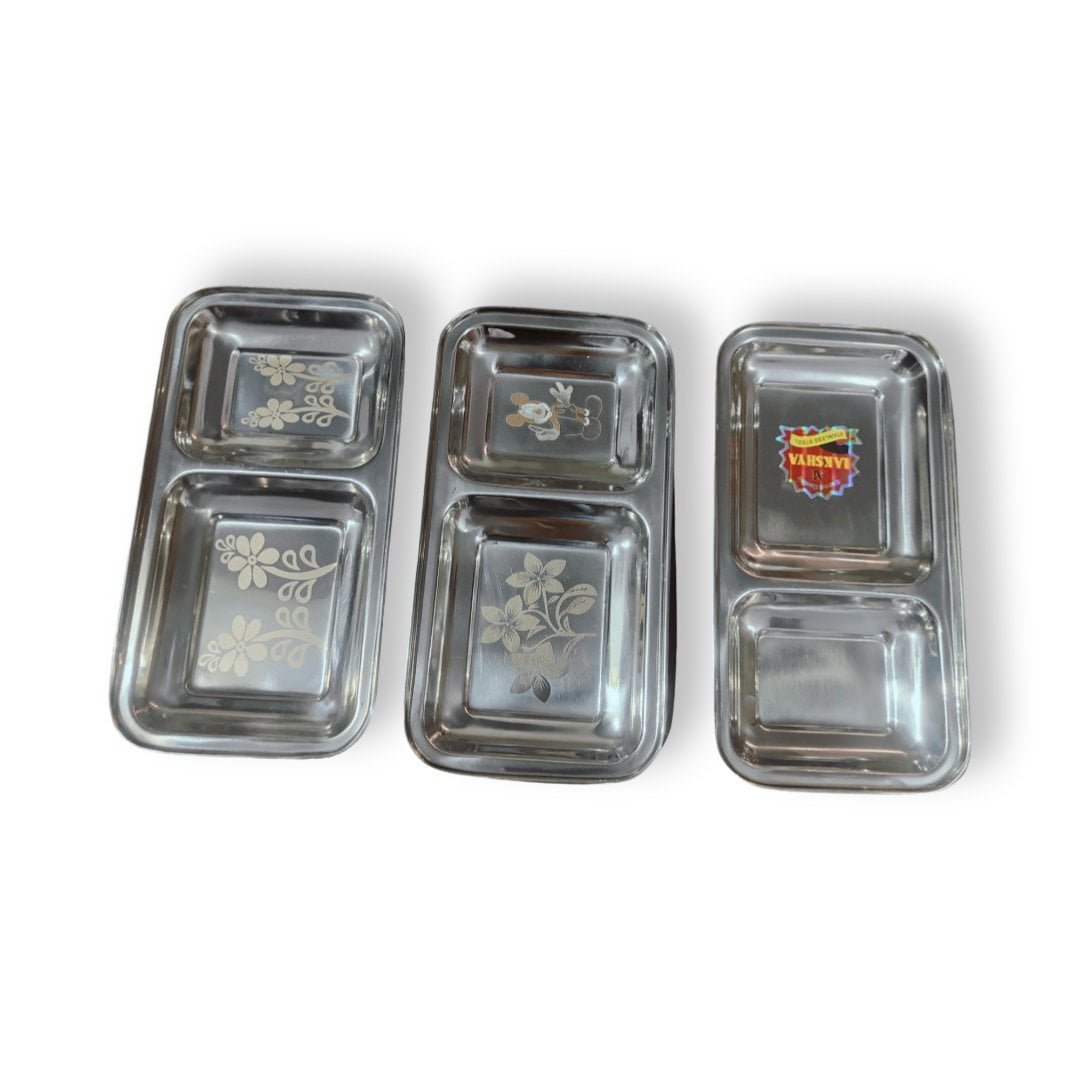 Compartment Plate 2 In 1 Plate