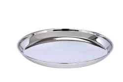 Lakshya Kanchan Begi Stainless Steel Dinner Plate – Food-Grade, Heavy Gauge (8–14 Inch)