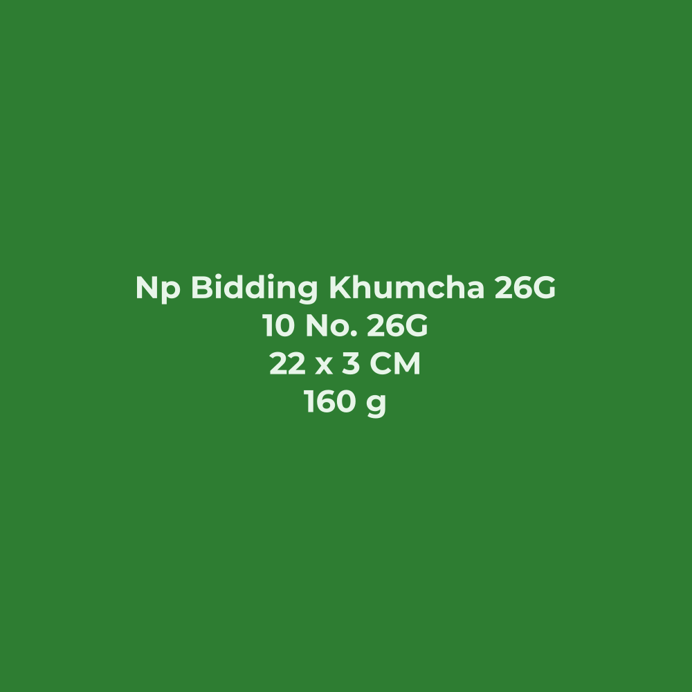 Np Bidding Khumcha 26G | Mp Bidding Tat Thali