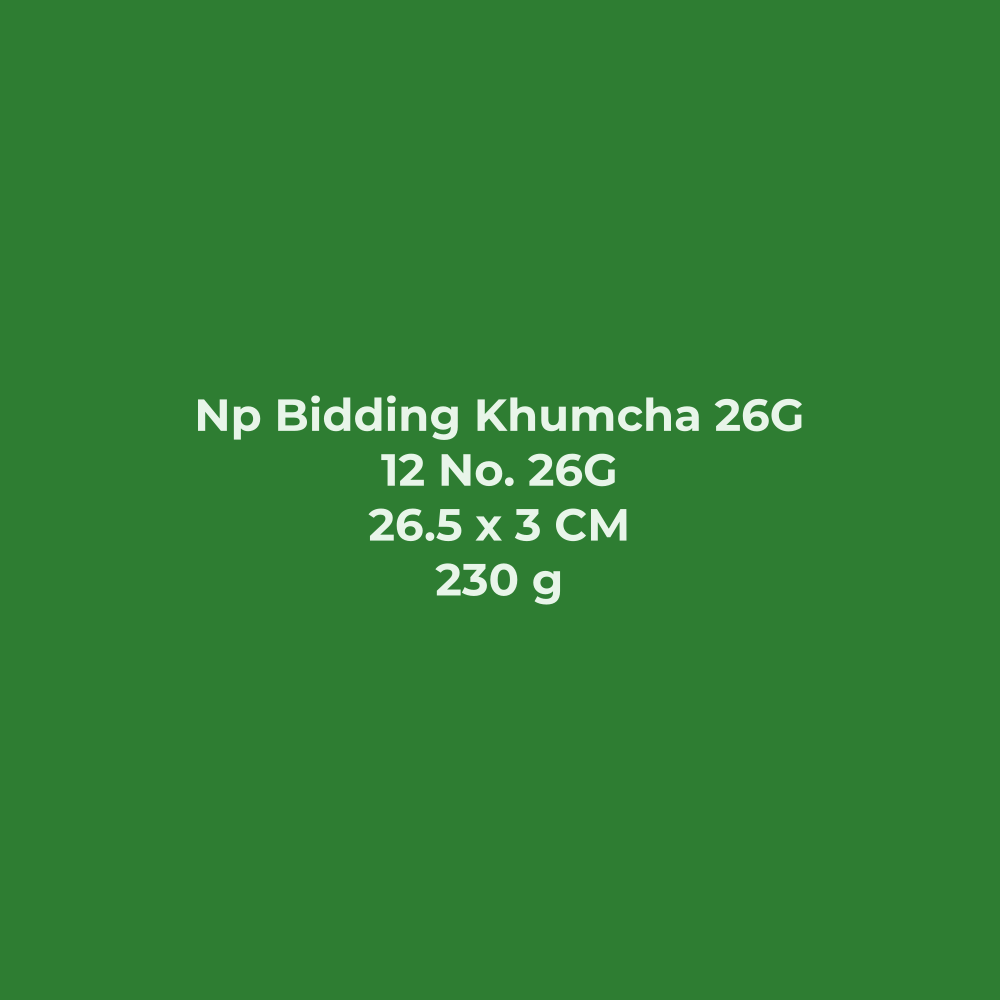 Np Bidding Khumcha 26G | Mp Bidding Tat Thali