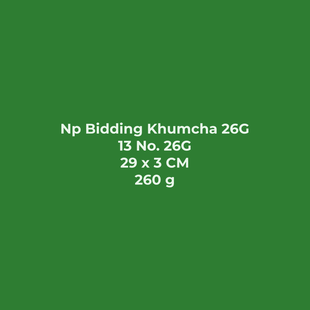 Np Bidding Khumcha 26G | Mp Bidding Tat Thali