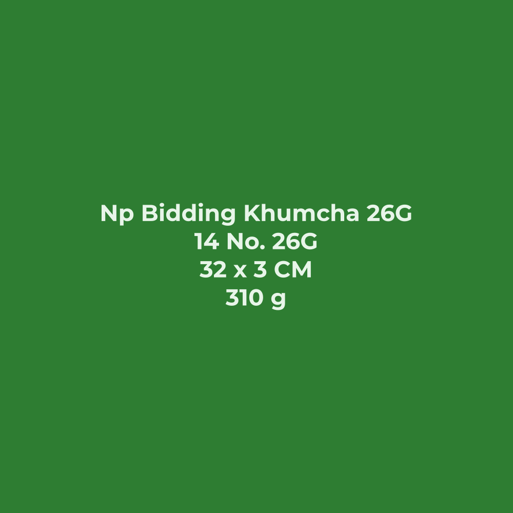Np Bidding Khumcha 26G | Mp Bidding Tat Thali
