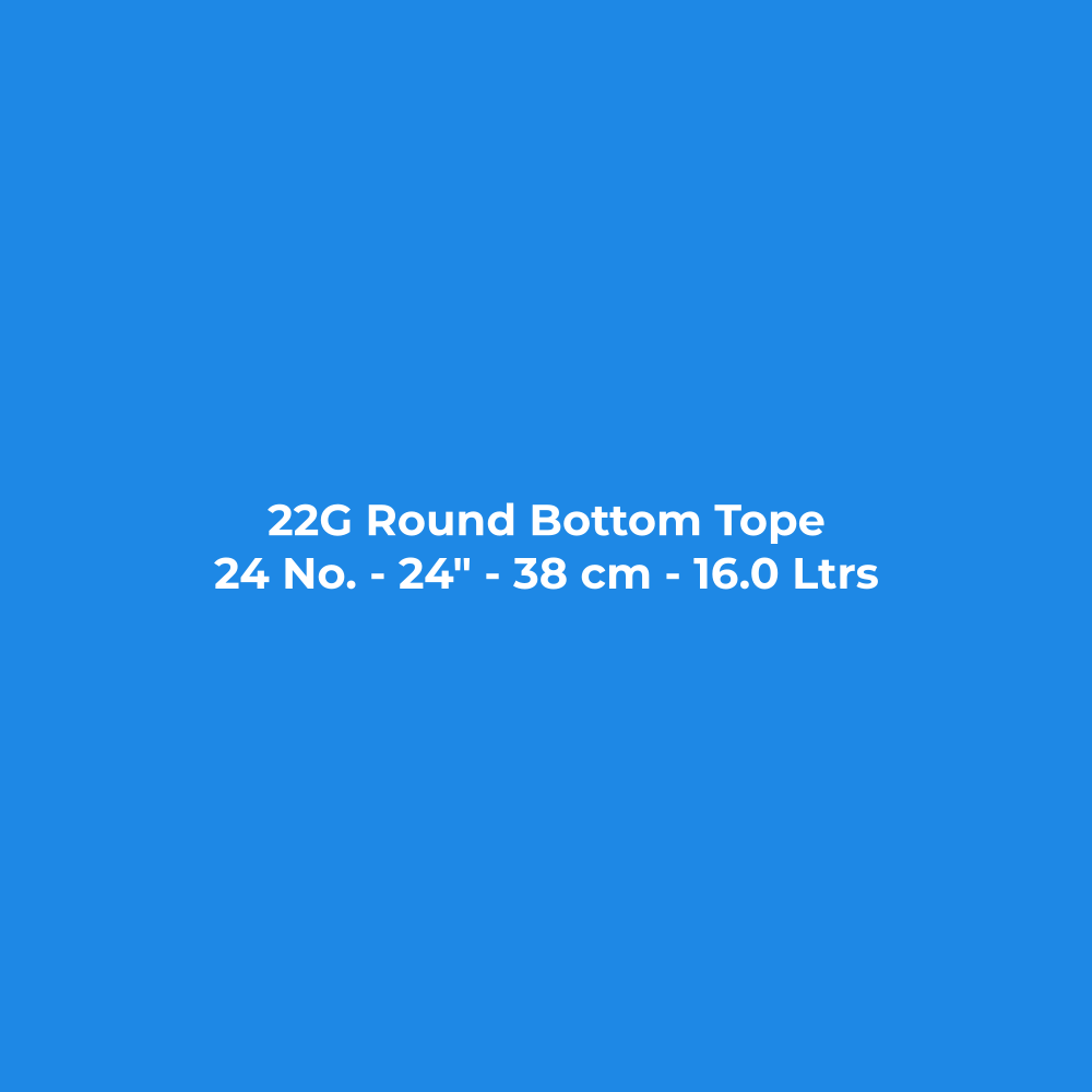 Stainless Steel Tope (Bhagona) 22G Round Bottom