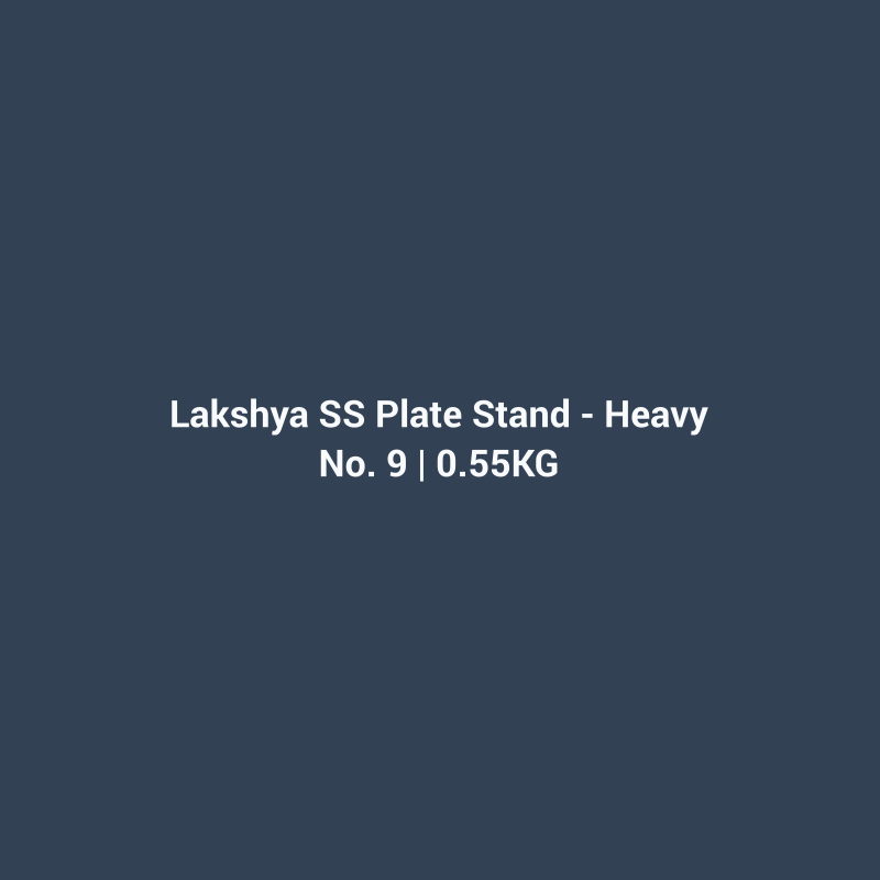 Stainless Steel Plate Stand - Heavy