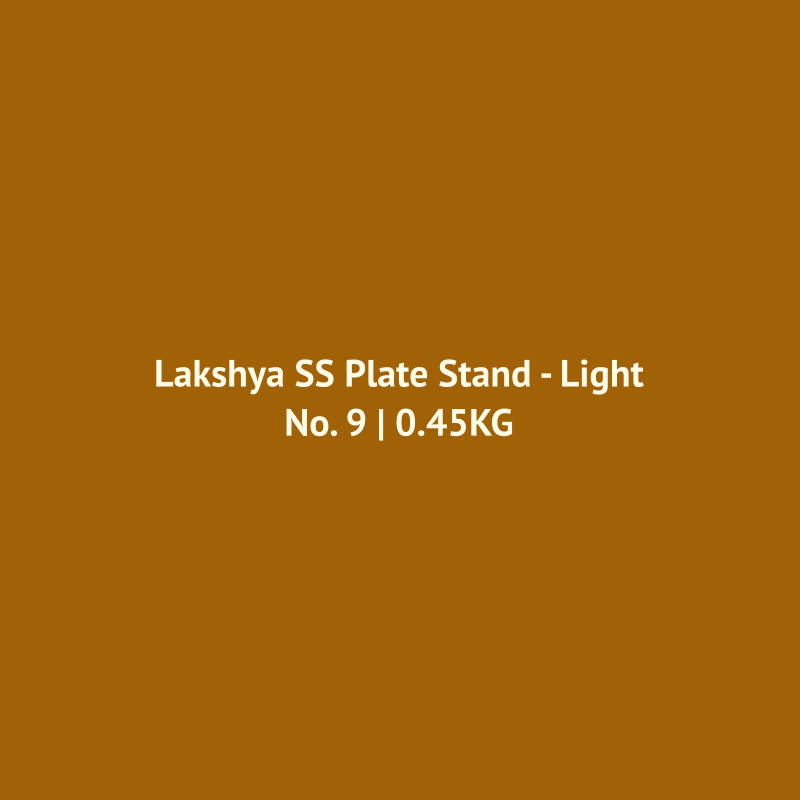 Stainless Steel Plate Stand - Light
